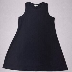 Another Love Black Sleeveless Ribbed Knit Dress Womens M